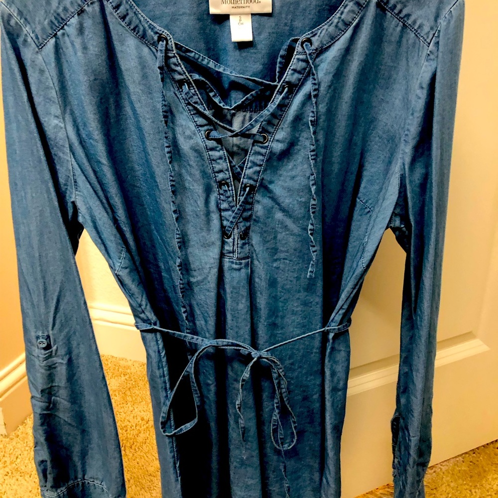 Tunic style maternity top